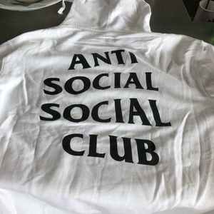 Anti social social club hoodie size Large